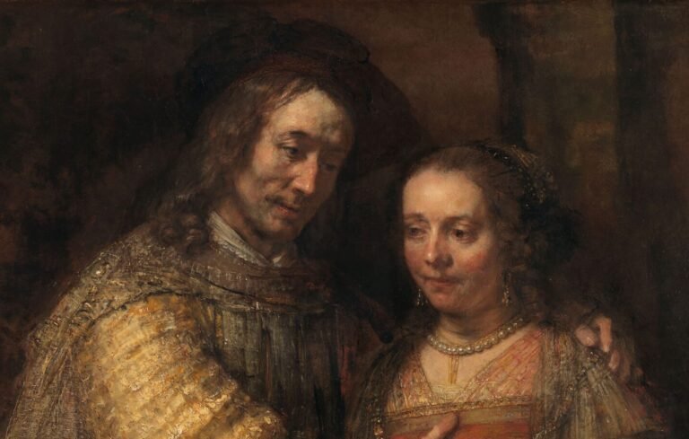 Rembrandt Harmensz. van Rijn   Het Joodse bruidje scaled e1658076111818